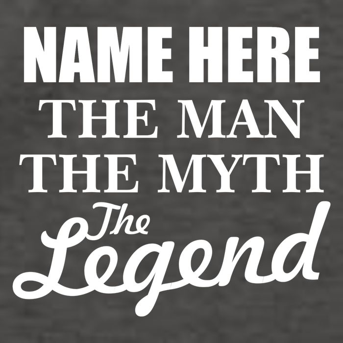Personalize Name The Man Myth Legend Custom Vector Backpack