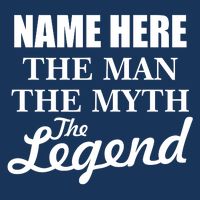 Personalize Name The Man Myth Legend Custom Infant Baby Jersey Bodysuit