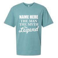 Personalize Name The Man Myth Legend Custom Sueded Cloud Jersey T-Shirt