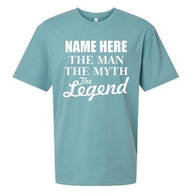 Personalize Name The Man Myth Legend Custom Sueded Cloud Jersey T-Shirt