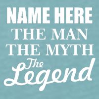 Personalize Name The Man Myth Legend Custom Sueded Cloud Jersey T-Shirt