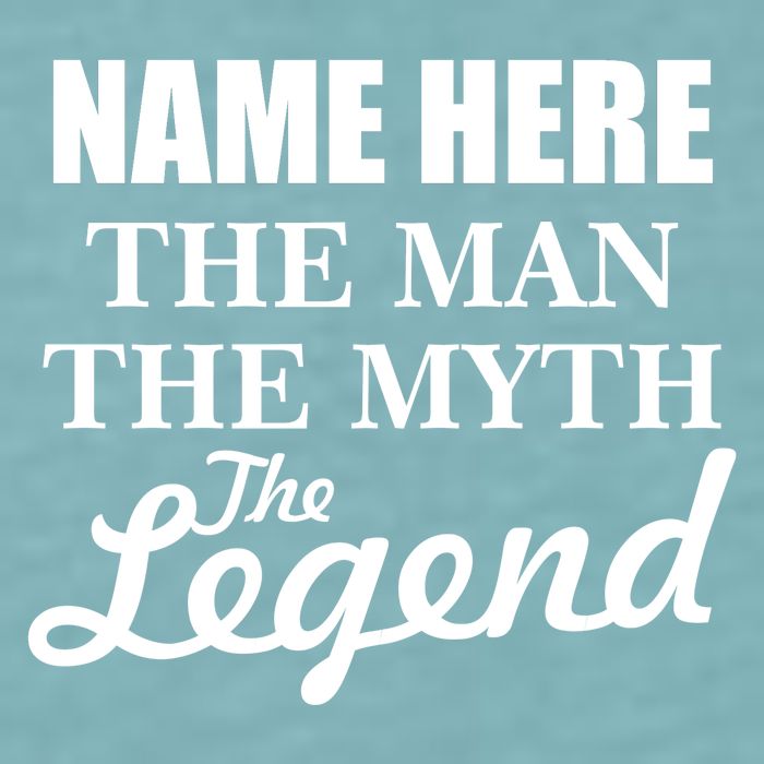 Personalize Name The Man Myth Legend Custom Sueded Cloud Jersey T-Shirt