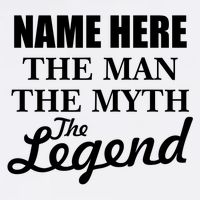 Personalize Name The Man Myth Legend Custom Garment-Dyed Sweatshirt