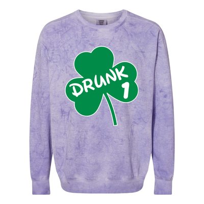 Personalize St Patricks Day Matching Custom Drunk Colorblast Crewneck Sweatshirt