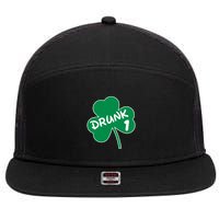 Personalize St Patricks Day Matching Custom Drunk 7 Panel Mesh Trucker Snapback Hat