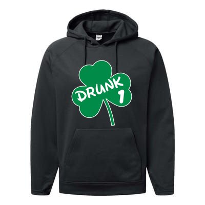 Personalize St Patricks Day Matching Custom Drunk Performance Fleece Hoodie