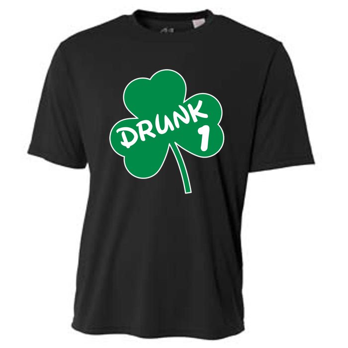 Personalize St Patricks Day Matching Custom Drunk Cooling Performance Crew T-Shirt