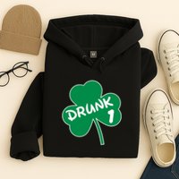 Personalize St Patricks Day Matching Custom Drunk Hoodie