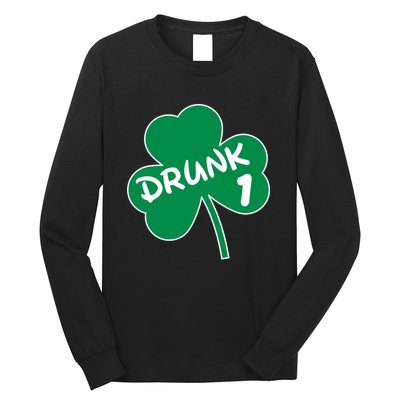 Personalize St Patricks Day Matching Custom Drunk Long Sleeve Shirt