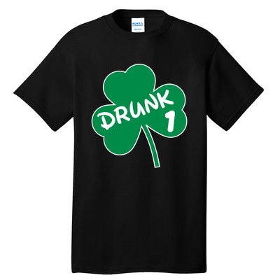 Personalize St Patricks Day Matching Custom Drunk Tall T-Shirt