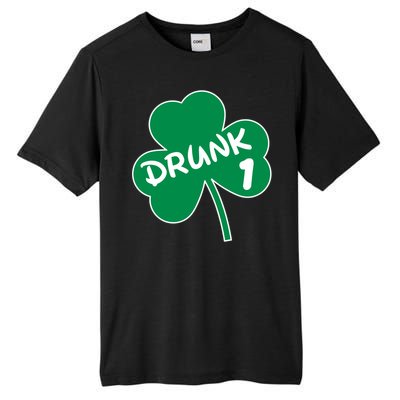 Personalize St Patricks Day Matching Custom Drunk Tall Fusion ChromaSoft Performance T-Shirt