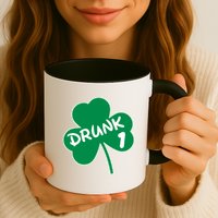 Personalize St Patricks Day Matching Custom Drunk Mug