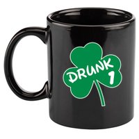 Personalize St Patricks Day Matching Custom Drunk 11oz C Handle Ceramic Mug