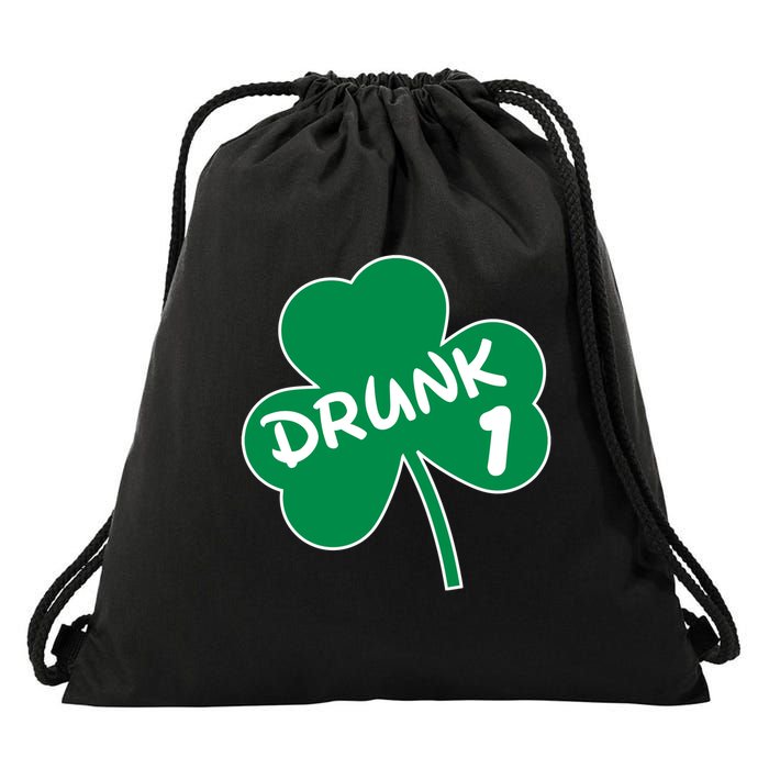 Personalize St Patricks Day Matching Custom Drunk Drawstring Bag