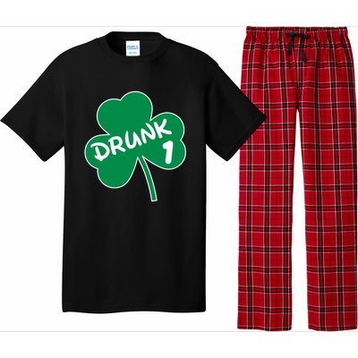 Personalize St Patricks Day Matching Custom Drunk Pajama Set