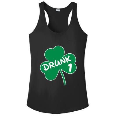 Personalize St Patricks Day Matching Custom Drunk Ladies PosiCharge Competitor Racerback Tank