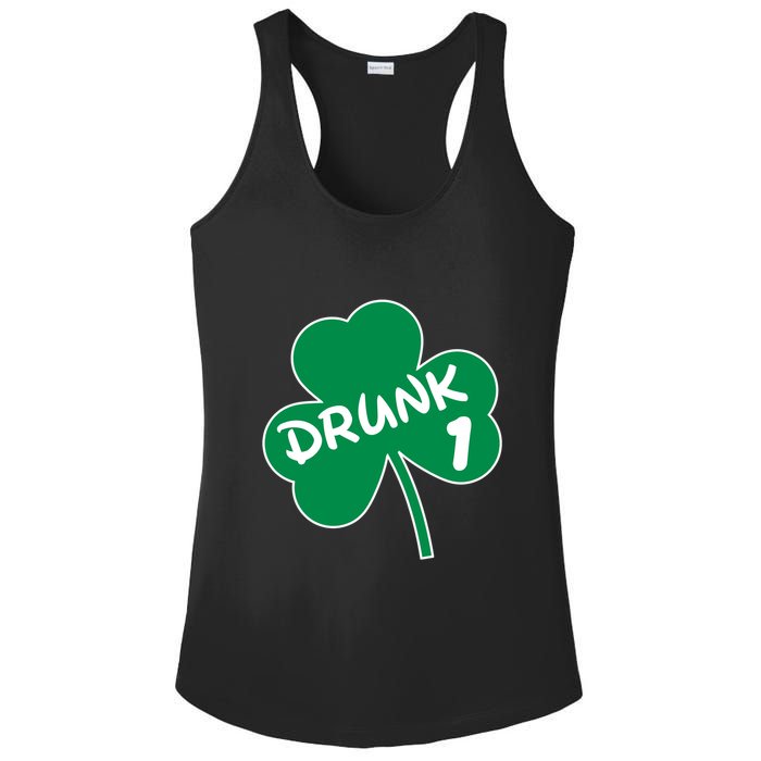 Personalize St Patricks Day Matching Custom Drunk Ladies PosiCharge Competitor Racerback Tank