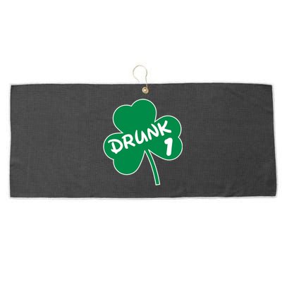 Personalize St Patricks Day Matching Custom Drunk Large Microfiber Waffle Golf Towel