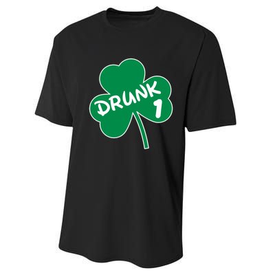 Personalize St Patricks Day Matching Custom Drunk Performance Sprint T-Shirt