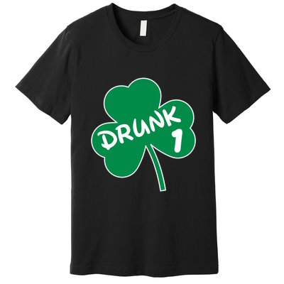 Personalize St Patricks Day Matching Custom Drunk Premium T-Shirt