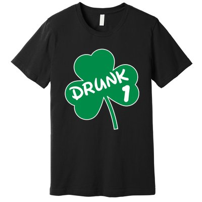 Personalize St Patricks Day Matching Custom Drunk Premium T-Shirt