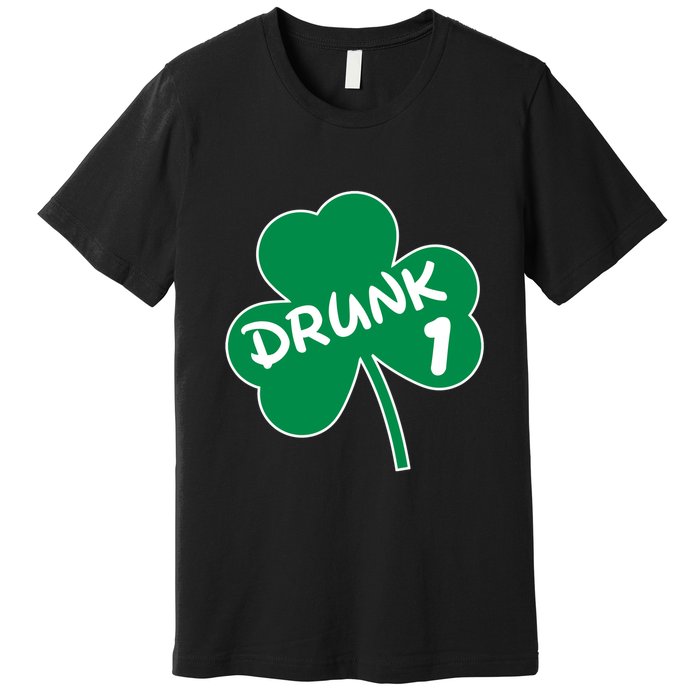 Personalize St Patricks Day Matching Custom Drunk Premium T-Shirt