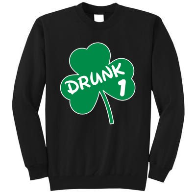 Personalize St Patricks Day Matching Custom Drunk Tall Sweatshirt