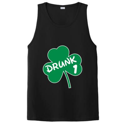 Personalize St Patricks Day Matching Custom Drunk PosiCharge Competitor Tank