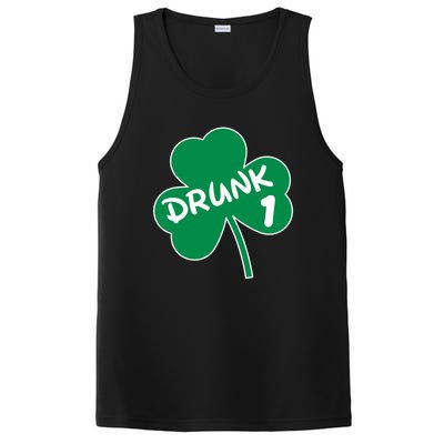 Personalize St Patricks Day Matching Custom Drunk PosiCharge Competitor Tank