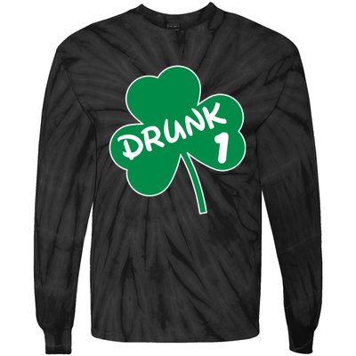 Personalize St Patricks Day Matching Custom Drunk Tie-Dye Long Sleeve Shirt