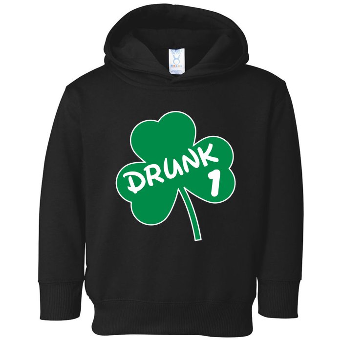 Personalize St Patricks Day Matching Custom Drunk Toddler Hoodie