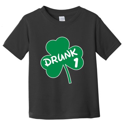 Personalize St Patricks Day Matching Custom Drunk Toddler T-Shirt
