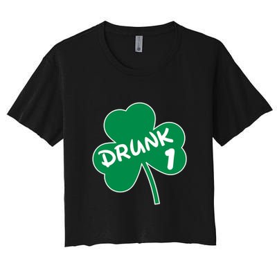 Personalize St Patricks Day Matching Custom Drunk Crop Top