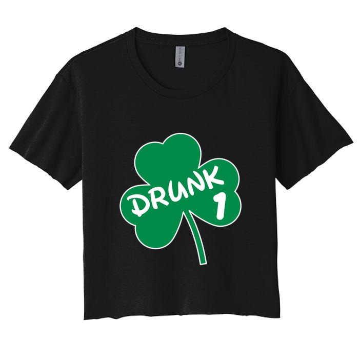 Personalize St Patricks Day Matching Custom Drunk Crop Top