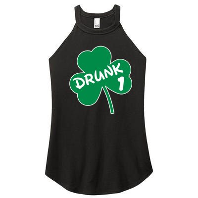 Personalize St Patricks Day Matching Custom Drunk Women’s Perfect Tri Rocker Tank