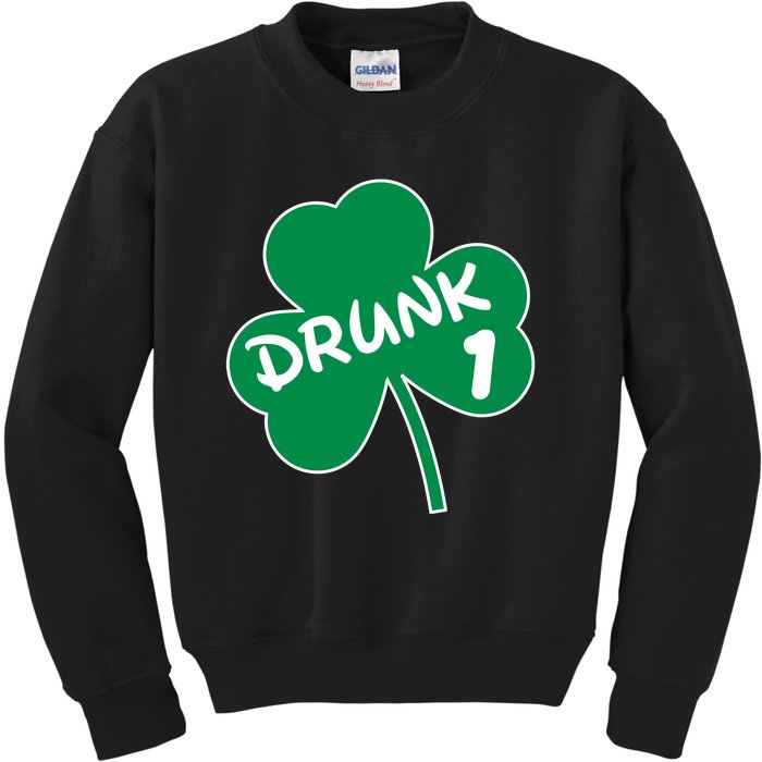 Personalize St Patricks Day Matching Custom Drunk Kids Sweatshirt