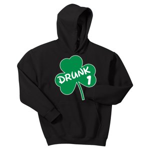 Personalize St Patricks Day Matching Custom Drunk Kids Hoodie