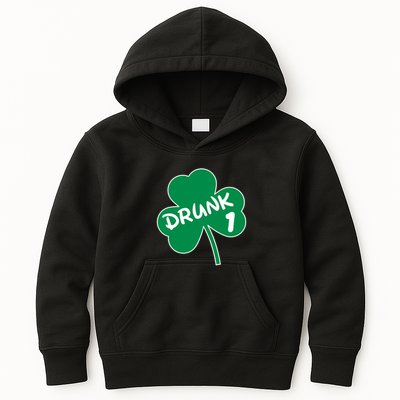 Personalize St Patricks Day Matching Custom Drunk Kids Hoodie
