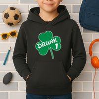 Personalize St Patricks Day Matching Custom Drunk Kids Hoodie
