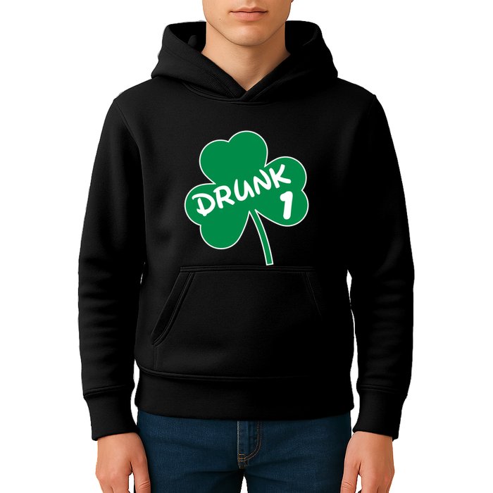 Personalize St Patricks Day Matching Custom Drunk Kids Hoodie