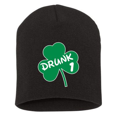 Personalize St Patricks Day Matching Custom Drunk Short Acrylic Beanie