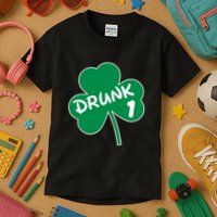 Personalize St Patricks Day Matching Custom Drunk Kids T-Shirt