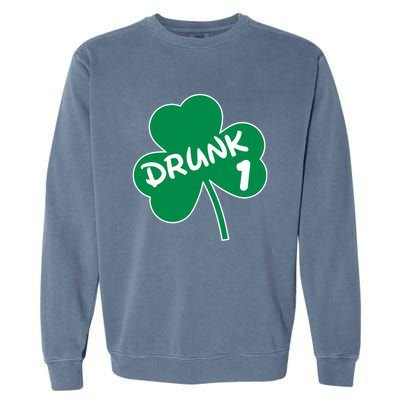 Personalize St Patricks Day Matching Custom Drunk Garment-Dyed Sweatshirt