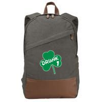 Personalize St Patricks Day Matching Custom Drunk Cotton Canvas Backpack