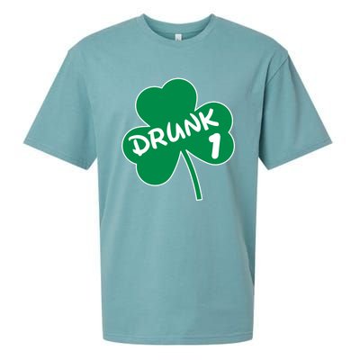 Personalize St Patricks Day Matching Custom Drunk Sueded Cloud Jersey T-Shirt