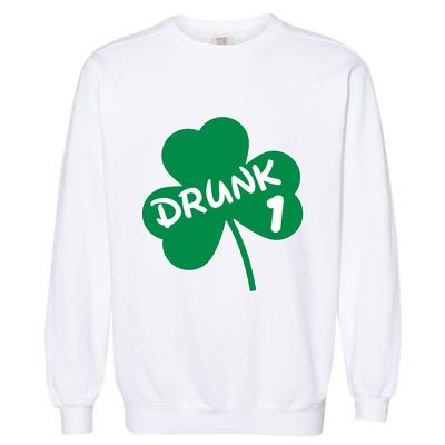 Personalize St Patricks Day Matching Custom Drunk Garment-Dyed Sweatshirt