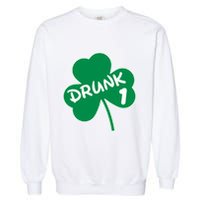 Personalize St Patricks Day Matching Custom Drunk Garment-Dyed Sweatshirt
