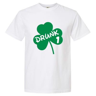 Personalize St Patricks Day Matching Custom Drunk Garment-Dyed Heavyweight T-Shirt