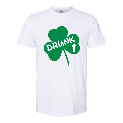 Personalize St Patricks Day Matching Custom Drunk Softstyle CVC T-Shirt