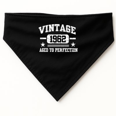 Personalize Vintage Birthday Age To Perfection Custom Year USA-Made Doggie Bandana